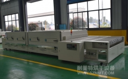 熱烈祝賀北京南火汽車配件有限公司與耐美特集團(tuán)上海分公司成功簽約1臺(tái)汽車內(nèi)飾板紅外線加熱線隧道爐12萬元！